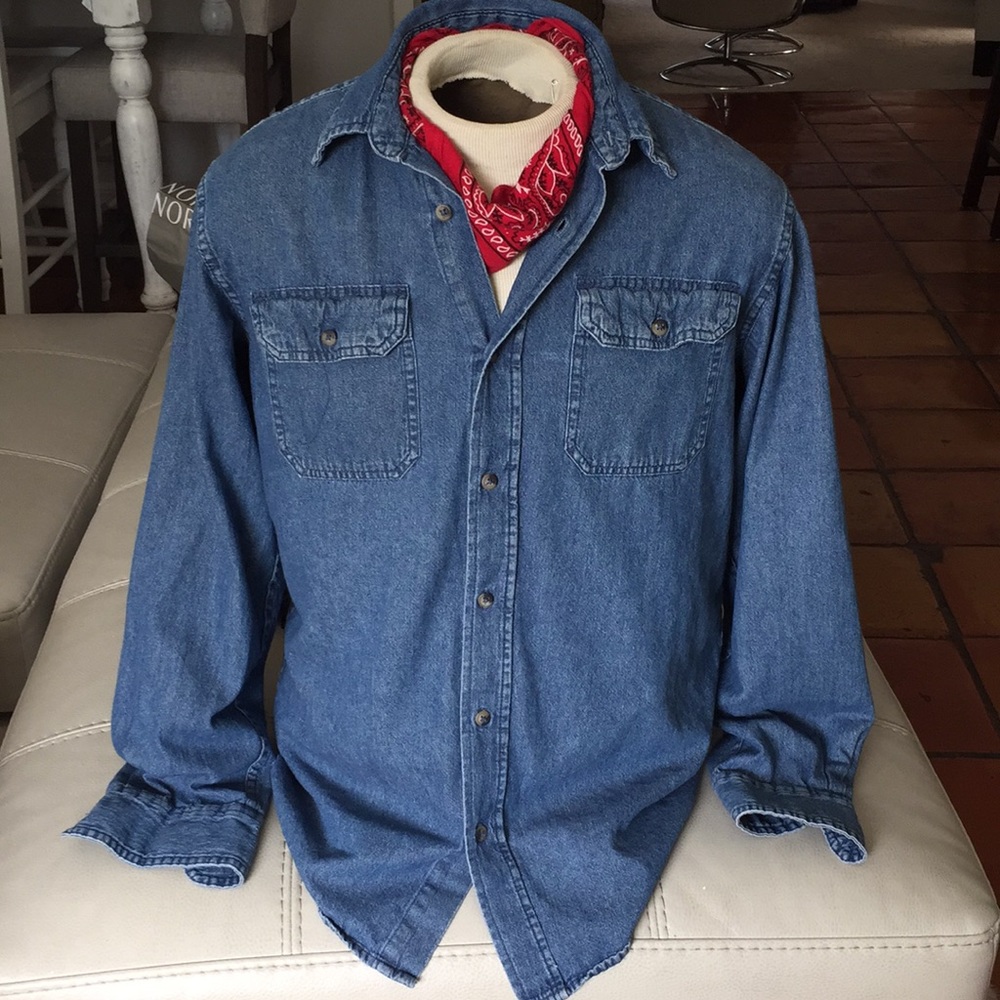 Vintage Wrangler Jean Button-up